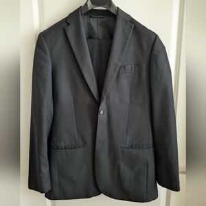 Perry Ellis City Fit Suit - Black, 38R, 30/32 Pants